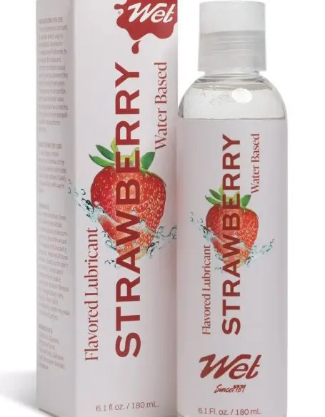 Wet Flavored Lubricant Sexy Strawberry 3.1oz