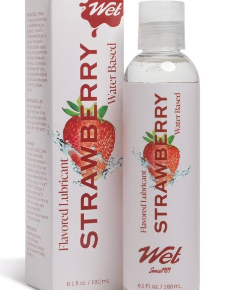 Wet Flavored Lubricant Sexy Strawberry 6.1oz