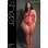 Stripped Down Teddy Bodystocking - Queen - Red