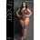Killin It Asymmetrical Footless Bodystocking - Queen - Black
