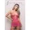 Call Me Baby Criss-Cross Halter Dress - OS - Hot Pink