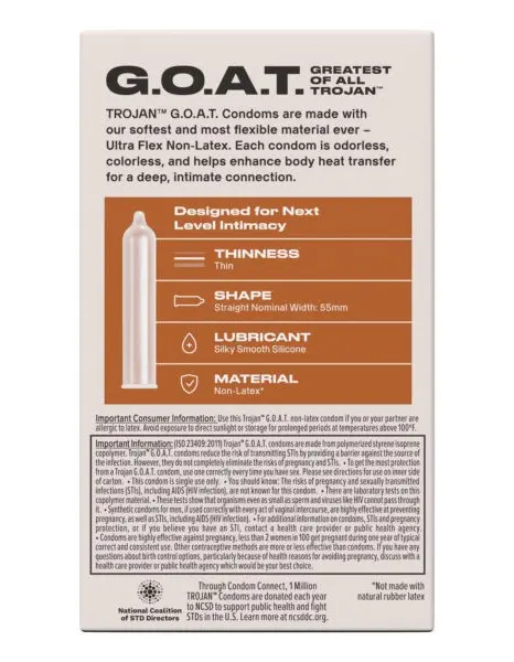 Trojan Goat Non-Latex Condoms 10 Pack