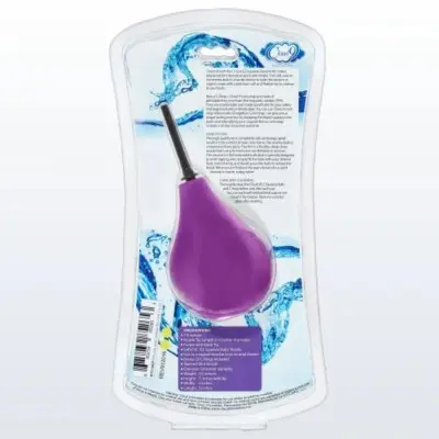 Cloud 9 Fresh and Deluxe Anal Soft Tip Enema Douche 7.6oz With Ez Squeeze Bulb and 2 C-Rings