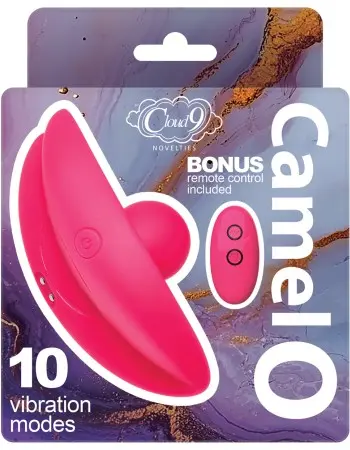 Cloud 9 Camel Toe Shaped Vibrator With Remote - Pink