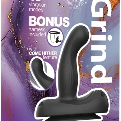 Cloud 9 Grind Insertable Vibe Suction Cup and Harness - Black