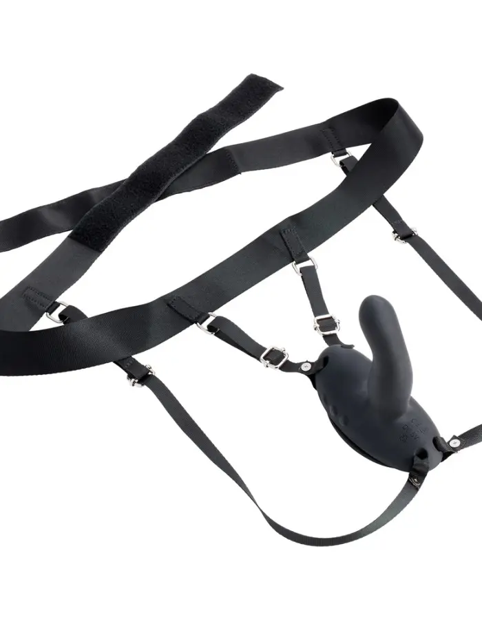 Cloud 9 Grind Insertable Vibe Suction Cup and Harness - Black
