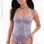2pc Strappy Open Crotch Teddy and Garters - Os - Lilac Mist