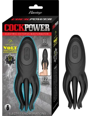 Cockpower Electric Octopus Masturbator - Black