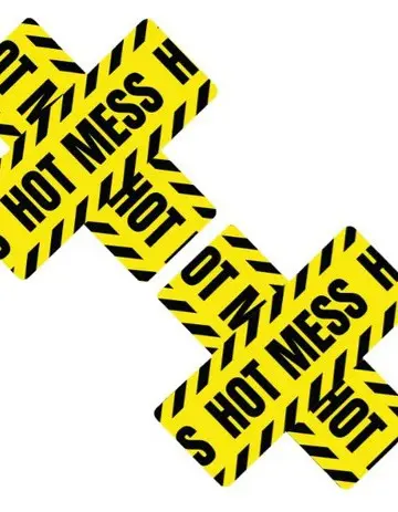 Hot Mess X Blacklight Lemon Fruitella Nipztix Nipple Cover Pasties