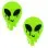 Super Sparkle Lemon Lime Blacklight Glitter Melty Alien Nipple Cover Pasties