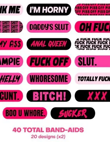 Naughty Naughty XXX Ouchie Stix Bandages40pack