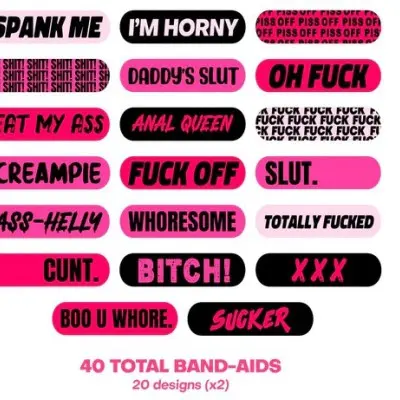 Naughty Naughty XXX Ouchie Stix Bandages40pack