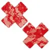 Red Lace X Nipple Cover Pasties