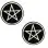 Wicca Black Glitter Nipple Cover Pasties