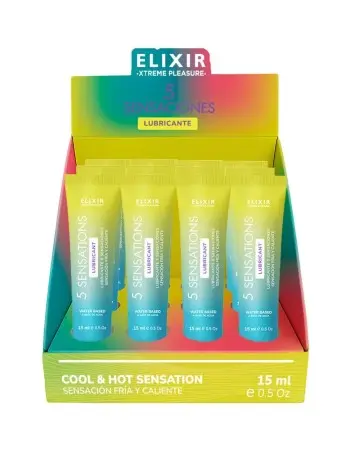 Elixir 5 Sensations Lubricant 15ml 0.5 Fl Oz - 12pc Display
