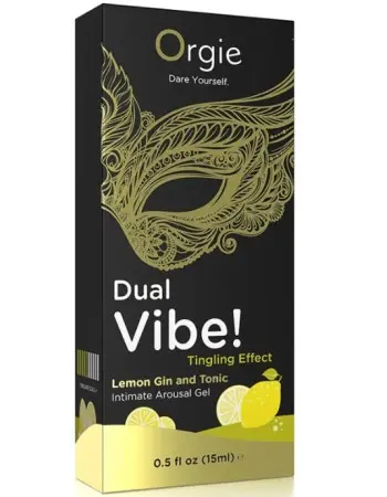 Dual Vibe Gin and Tonic Lemon Kissable Liquid Vibrator 15ml