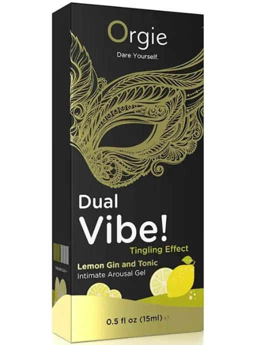 Dual Vibe Gin and Tonic Lemon Kissable Liquid Vibrator 15ml