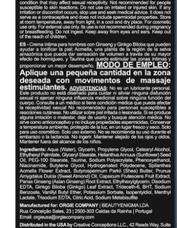 Touro Xxxl Power Cream for Him 15ml