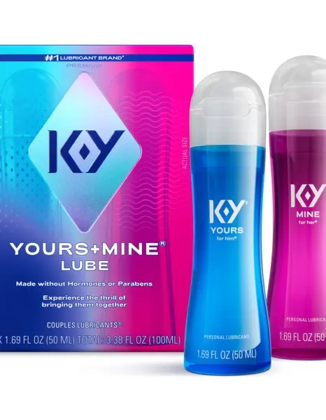 Ky Yours and Mine 3oz Couples Lubricant Set