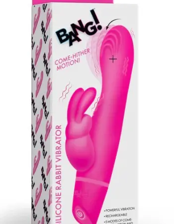 Come Hither Silicone Rabbit Vibrator - Pink