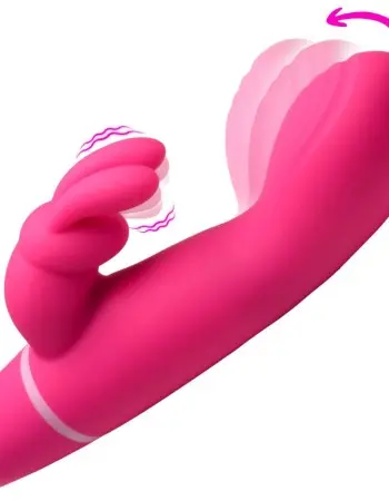 Come Hither Silicone Rabbit Vibrator - Pink