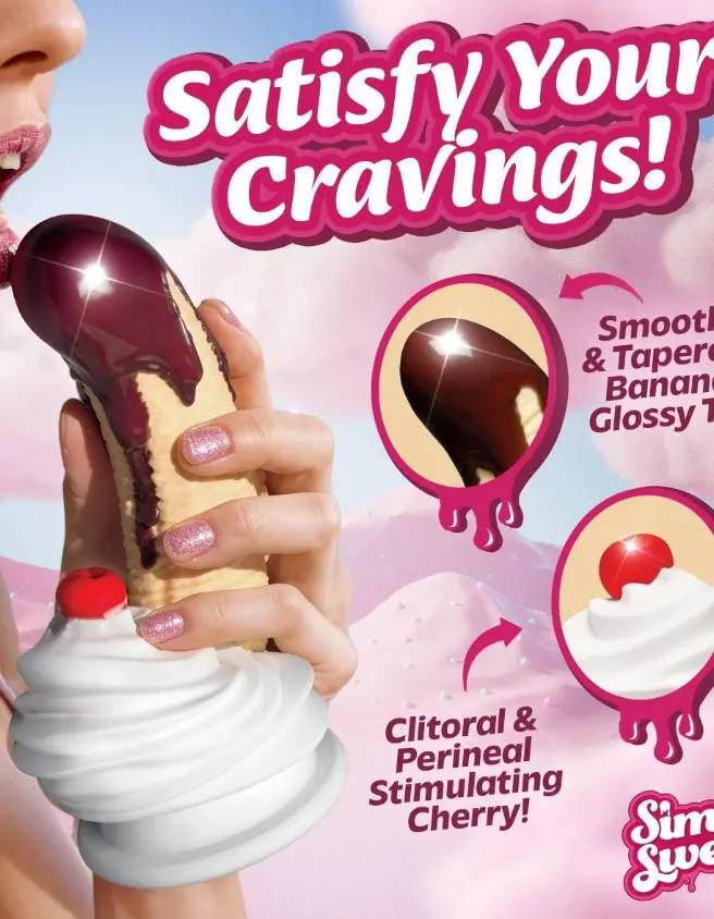 Chocolate Dipped Banana Split Premium Silicone Dildo