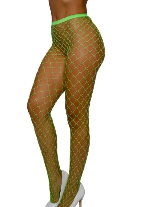 Pantyhose Fence Net - Os - Neon Lime