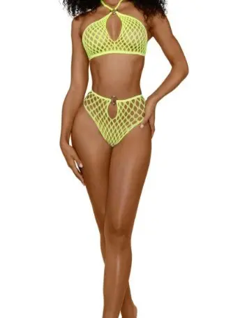 Situation Net 2-Piece Set - Os - Neon Yellow