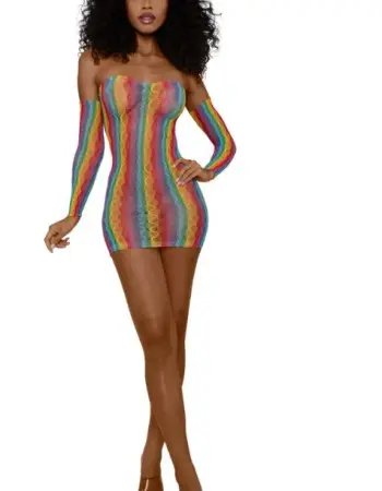 Rainbow Mini With Arm Warmers - Os - Rainbow