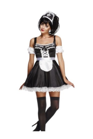 Fever Flirty French Maid Costume - Medium