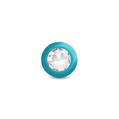 Eluxe Vibrating Clr Gem Bluombre Plug Md With Remote