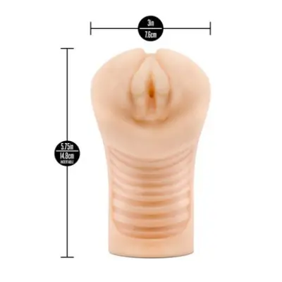 Enlust Georgia Male Masturbator With Bullet Vibrator - Beige