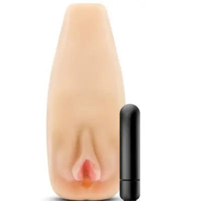 Enlust Sabrina Male Masturbator With Bullet Vibrator - Beige
