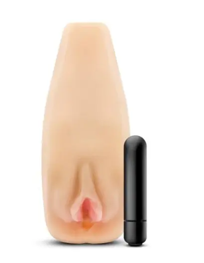 Enlust Sabrina Male Masturbator With Bullet Vibrator - Beige