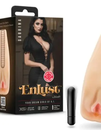 Enlust Sabrina Male Masturbator With Bullet Vibrator - Beige