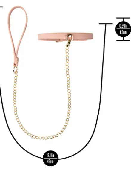 Temptasia Ardor - Collar and Leash - Pink