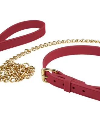 Temptasia Ardor - Collar and Leash - Red