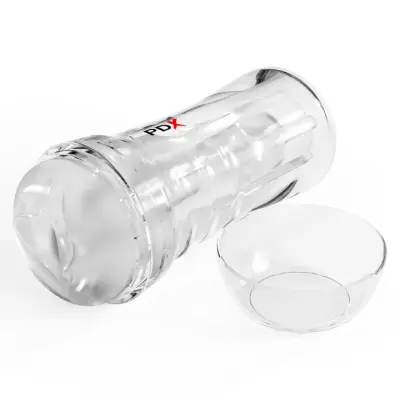 Pdx Extreme Wet Pussies Super Luscious Lips Self-Lubricating Stroker - Frosted