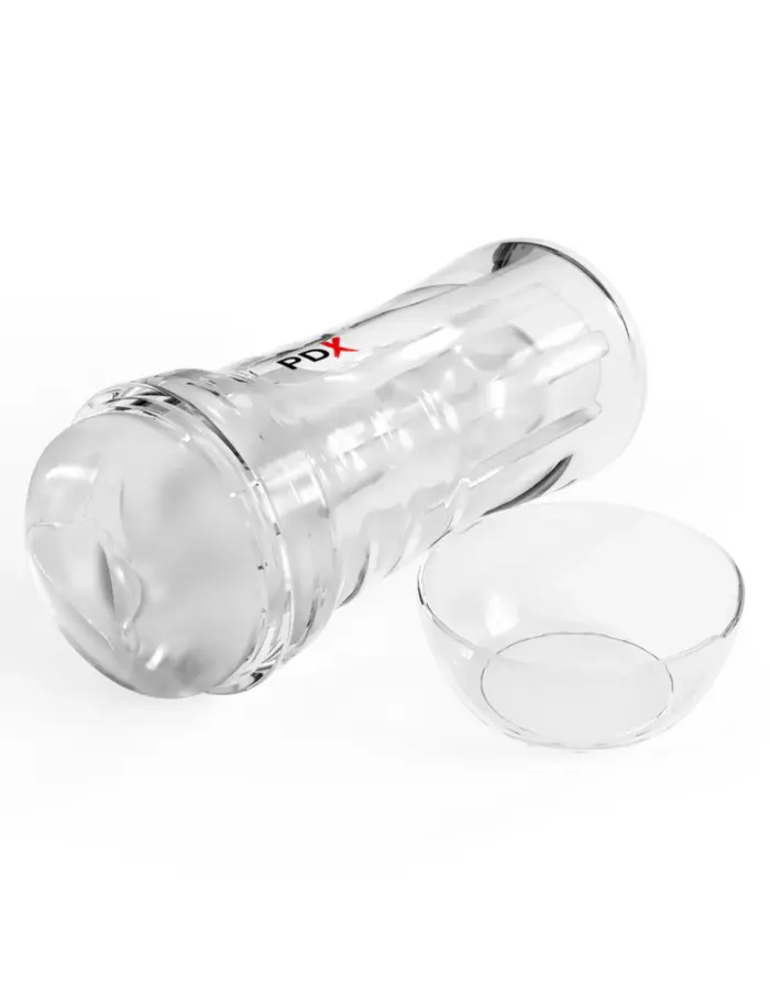 Pdx Extreme Wet Pussies Super Luscious Lips Self-Lubricating Stroker - Frosted