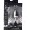 Dark Invader Metal and Silicone Anal Plug - Medium -