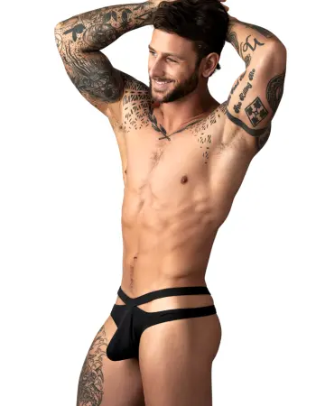 Eco Cozy Cutout Thong - L/xl - Black