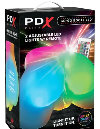 Pdx Elite After Dark Series Go-Go Booty Led Mega Masturbator - Frosted