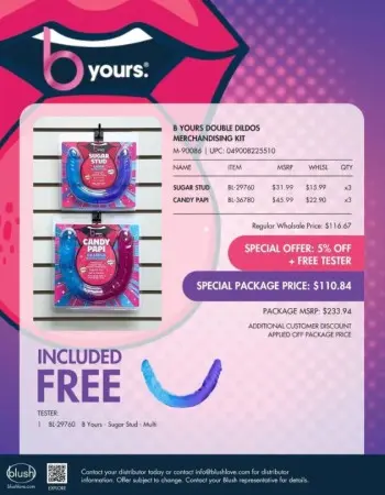 B Yours Double Dildos Merchandising Kit