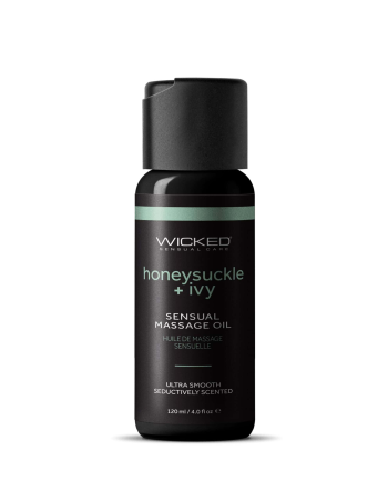 Wicked Sensual Massage Oil Honeysuckle Ivy 4 Fl Oz