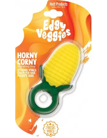Edgy Veggies Corn Holer Vibe Ring Liquid Silicone