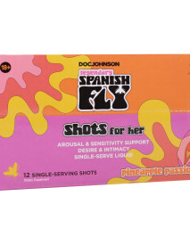 Spanish Fly Shot for Her 12 Pack Display 2 Fl Oz Bottle Pineapple Passion