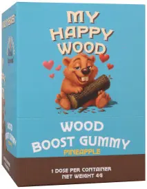 Wood Boost Gummy for Him 12 Pack Display Pineapple