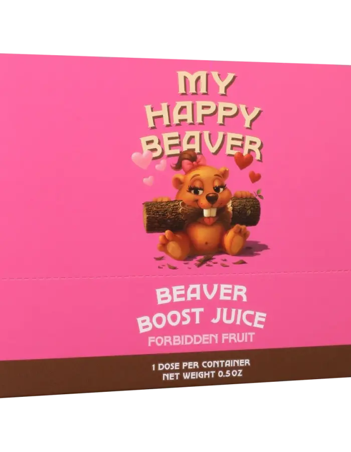 Beaver Boost Juice for Her 12 Pack Display Forbidden Fruit