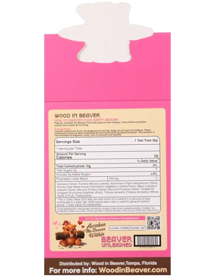 Beaver Boost Rocks for Her 12 Pack Display Peach Please