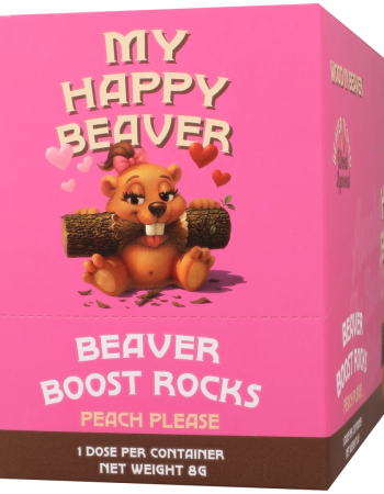 Beaver Boost Rocks for Her 12 Pack Display Peach Please